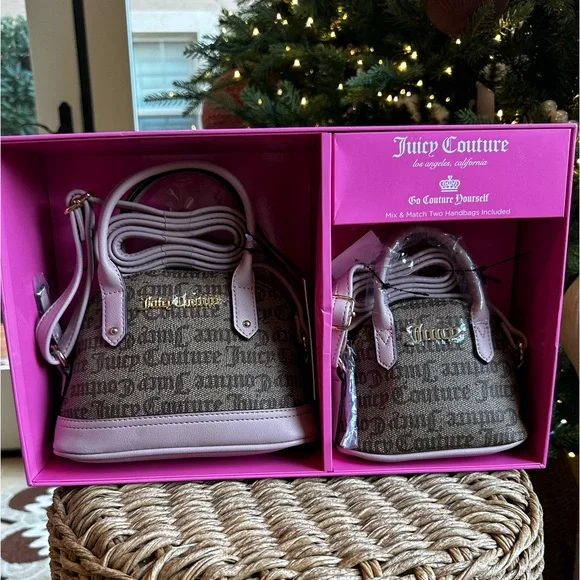 Juicy couture mommy and me gift box purse bag set Christmas crossbody